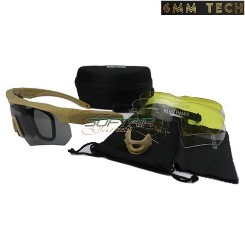 NAVY style google kit TAN 6MM TECH (6mmt-33-tan)