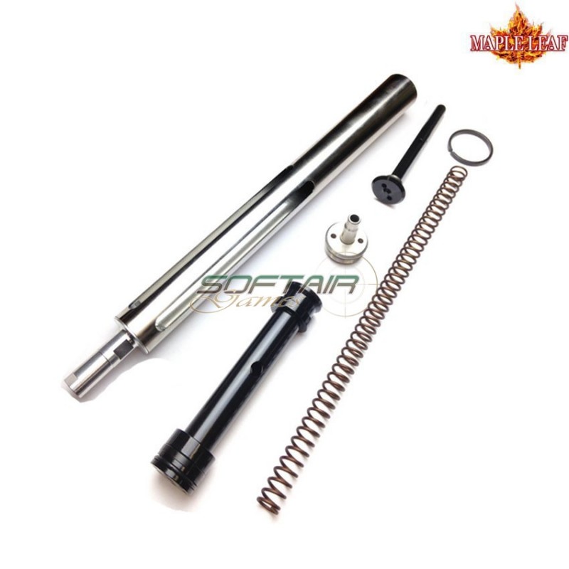 VSR stainless STEEL upgrade cylinder set M145 45° piston maple leaf (ml-vss145-p1g1)