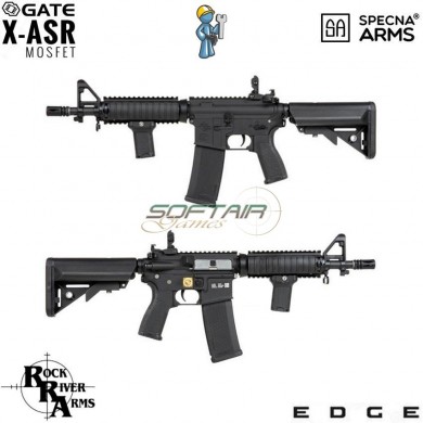 Electric rifle STD. Level M4 R.R.A. CQB-R BLACK EDGE specna arms (sgw-spe-01-bk)