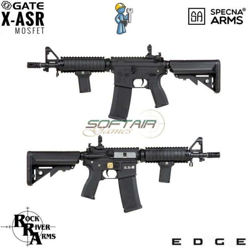 Electric rifle STD. Level M4 R.R.A. CQB-R BLACK EDGE specna arms (sgw-spe-01-bk) Electric rifle STD. Level M4 R.R.A. CQB-R BLACK EDGE specna arms (sgw-spe-01-bk)