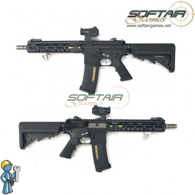 Electric rifle 11.1V READY STD. Level ETU M4  GEIS. 10" BLACK/SILVER sopmod SGW (SGW-02-BKSV)