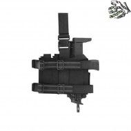 Leg holster BLACK for SMG frog industries® (fi-m51613211-bk)