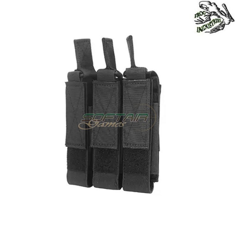 Tasca Tripla Fast Caricatori Mp5/mp7/mp9 NERO Frog Industries® (fi-m51613033-bk)