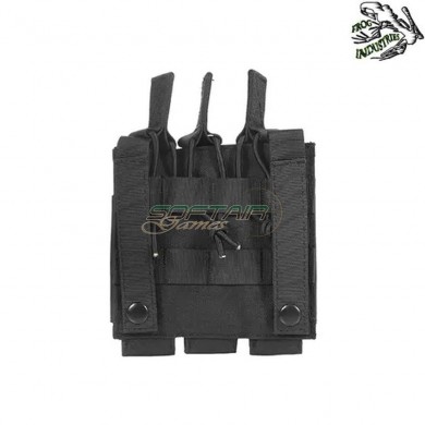 Triple Fast Mp5/mp7/mp9 Magazines Pouch BLACK Frog Industries® (fi-m51613033-bk)