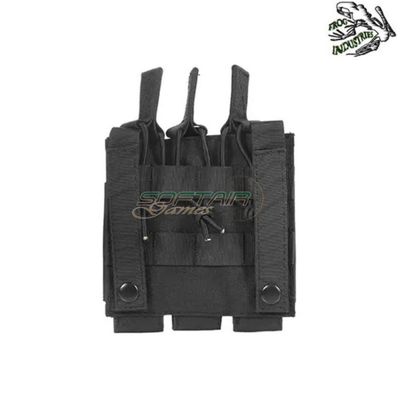 Tasca Tripla Fast Caricatori Mp5/mp7/mp9 NERO Frog Industries® (fi-m51613033-bk)