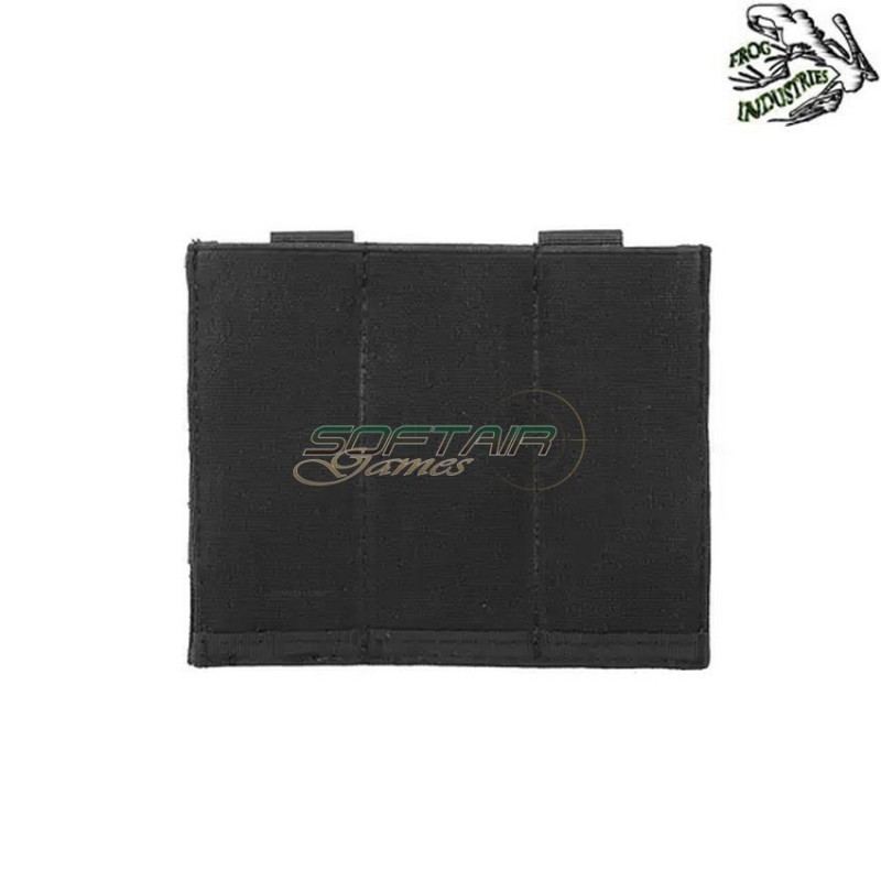 Triple Elastic Pistol Magazines Pouch BLACK Frog Industries® (fi-m51613045-bk) Triple Elastic Pistol Magazines Pouch BLACK Frog Industries® (fi-m51613045-bk)
