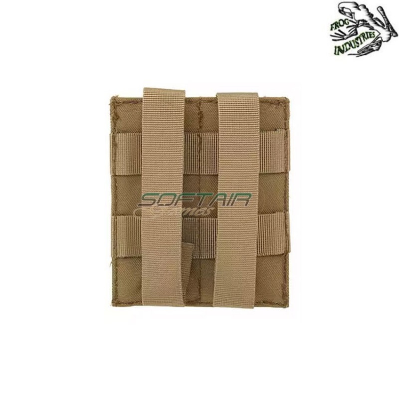 Tasca Caricatori Pistola doppia Elastica COYOTE Frog Industries® (fi-m51613044-tan)
