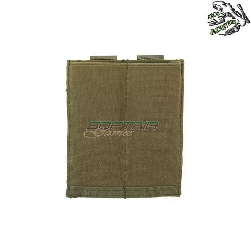 Double Elastic Pistol Magazines Pouch OLIVE DRAB Frog Industries® (fi-m51613044-od)