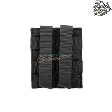 Tasca Caricatori Pistola doppia Elastica NERA Frog Industries® (fi-m51613044-bk)