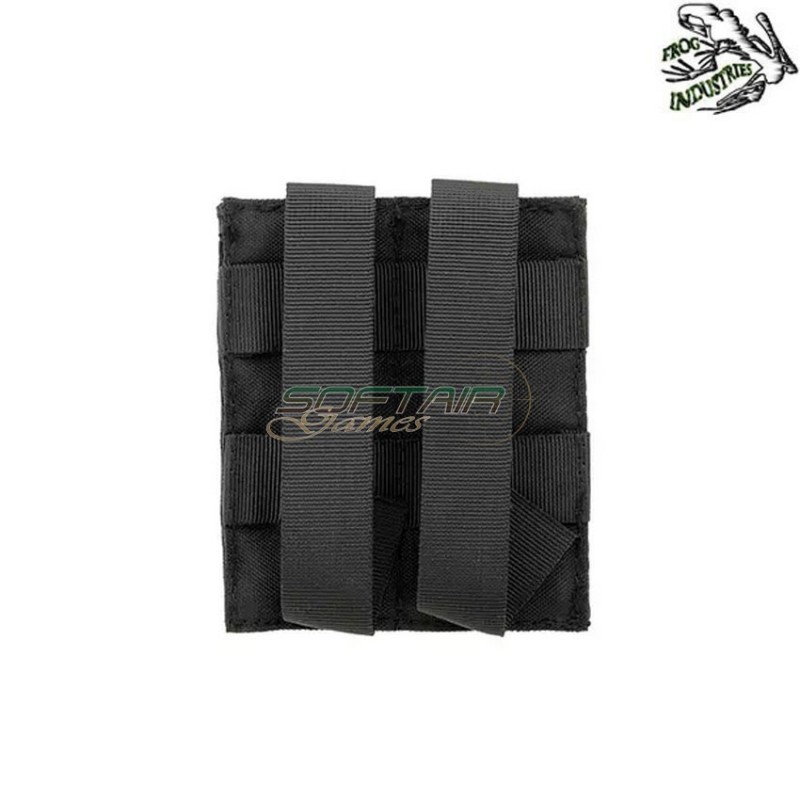 Tasca Caricatori Pistola doppia Elastica NERA Frog Industries® (fi-m51613044-bk)