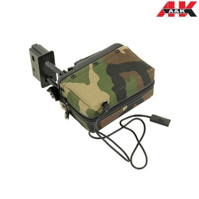 Caricatore Elettrico Woodland 1500bb Per M249/mk46 A&k (aek-ac12953/fbp2389)