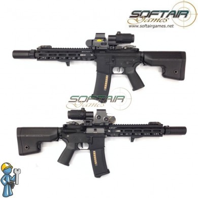Electric rifle 11.1V READY ADV. Level TITAN GATE M4  MK8 GEIS. 10" BLACK sopmod SGW (sgw-05-bk)