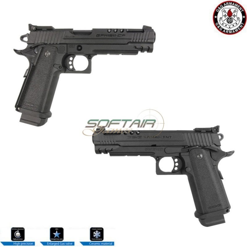 Pistola a gas NERA GPM1911 CP scarrellante g&g (gg-m1911cp) - Softair Games  - ASG Softair San Marino