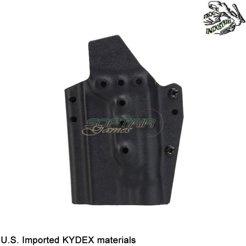 Fondina quick pull NERA U.S. KYDEX per glock c/tlr-1 torcia frog industries® (fi-wo-gb01b)