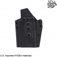 Fondina quick pull NERA U.S. KYDEX per glock c/tlr-1 torcia frog industries® (fi-wo-gb01b)