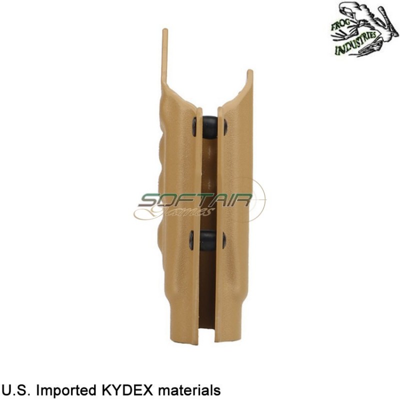 Fondina quick pull TAN U.S. KYDEX per glock c/tlr-1 torcia frog industries® (fi-wo-gb01t)