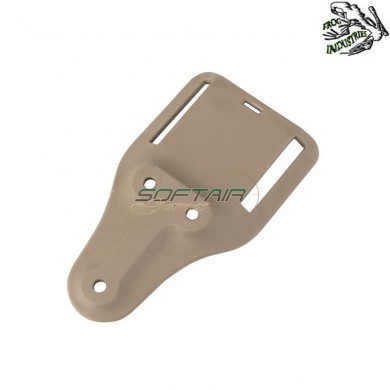 Tactical holster SHORT TAN adapter base frog industries® (fi-wo-gb55t)