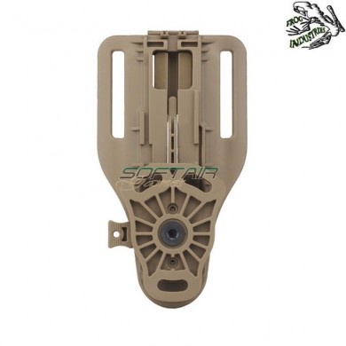 Tactical holster TAN adjustable adapter base frog industries® (fi-wo-gb60t)