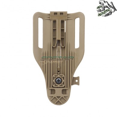 Tactical holster TAN adjustable adapter base frog industries® (fi-wo-gb60t)