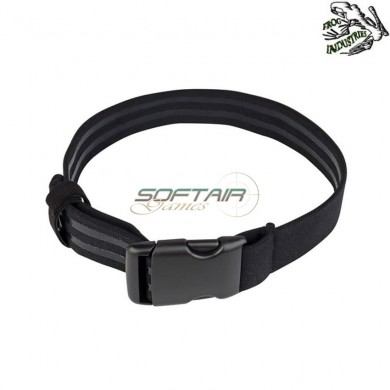 Cintura tattica elastica antiscivolo per coscia NERA frog industries® (fi-wo-gbac1b)
