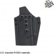 Holster quick pull BLACK U.S. KYDEX for glock w/x400 flashlight frog industries® (fi-wo-gb02b)