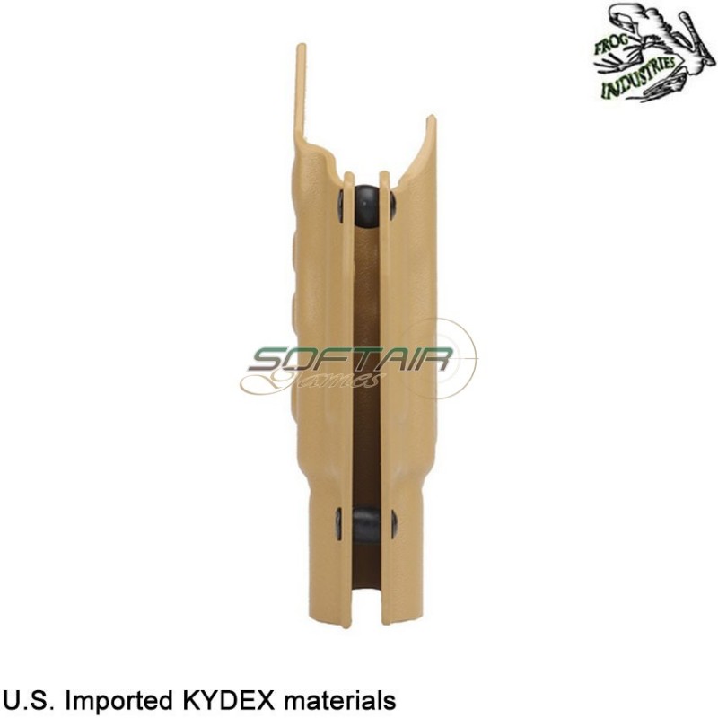 Holster quick pull TAN U.S. KYDEX for glock w/x400 flashlight frog industries® (fi-wo-gb02t)