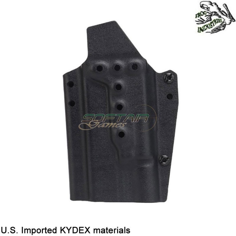 Holster quick pull BLACK U.S. KYDEX for glock w/x300 flashlight frog industries® (fi-wo-gb03b)