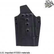 Holster quick pull BLACK U.S. KYDEX for glock w/x300 flashlight frog industries® (fi-wo-gb03b)