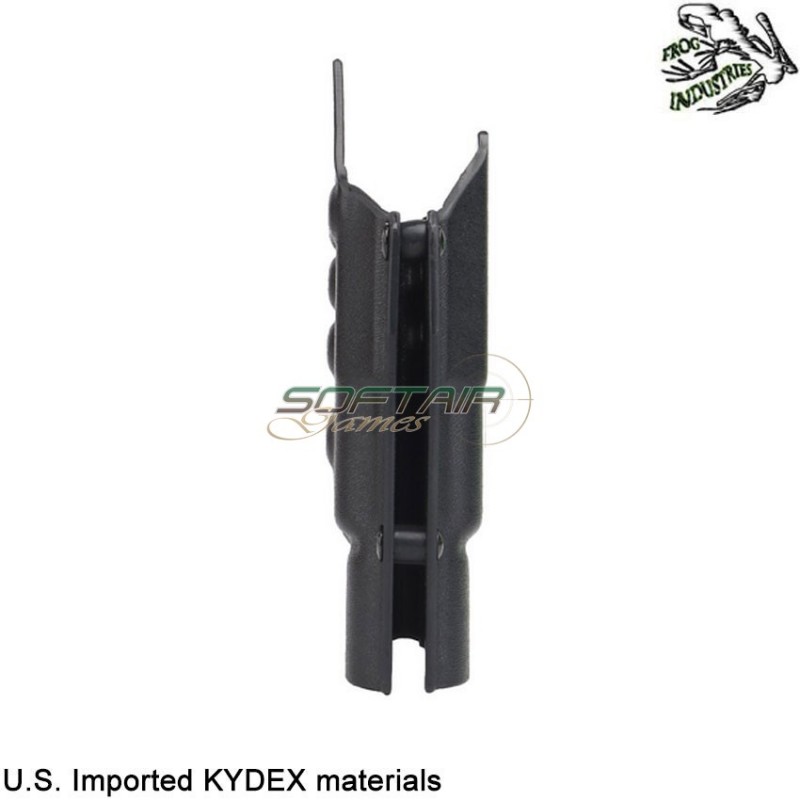 Fondina quick pull NERA U.S. KYDEX per glock c/x300 torcia frog industries® (fi-wo-gb03b)