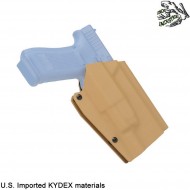 Holster quick pull TAN U.S. KYDEX for glock w/x300 flashlight frog industries® (fi-wo-gb03t)