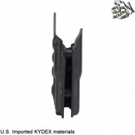 Fondina quick pull NERA U.S. KYDEX per glock c/xc1 torcia frog industries® (fi-wo-gb06b)