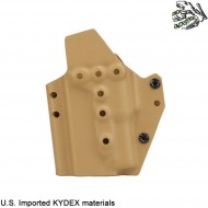 Holster quick pull TAN U.S. KYDEX for glock w/xc1 flashlight frog industries® (fi-wo-gb06t)