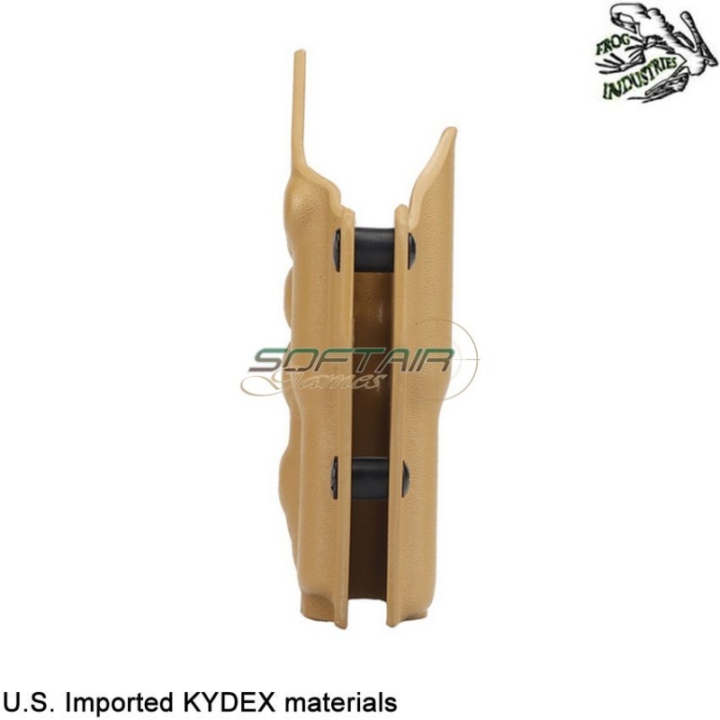 Holster quick pull TAN U.S. KYDEX for glock w/xc1 flashlight frog industries® (fi-wo-gb06t)