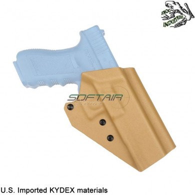 Fondina quick pull TAN U.S. KYDEX per glock 34 frog industries® (fi-wo-gb10t)