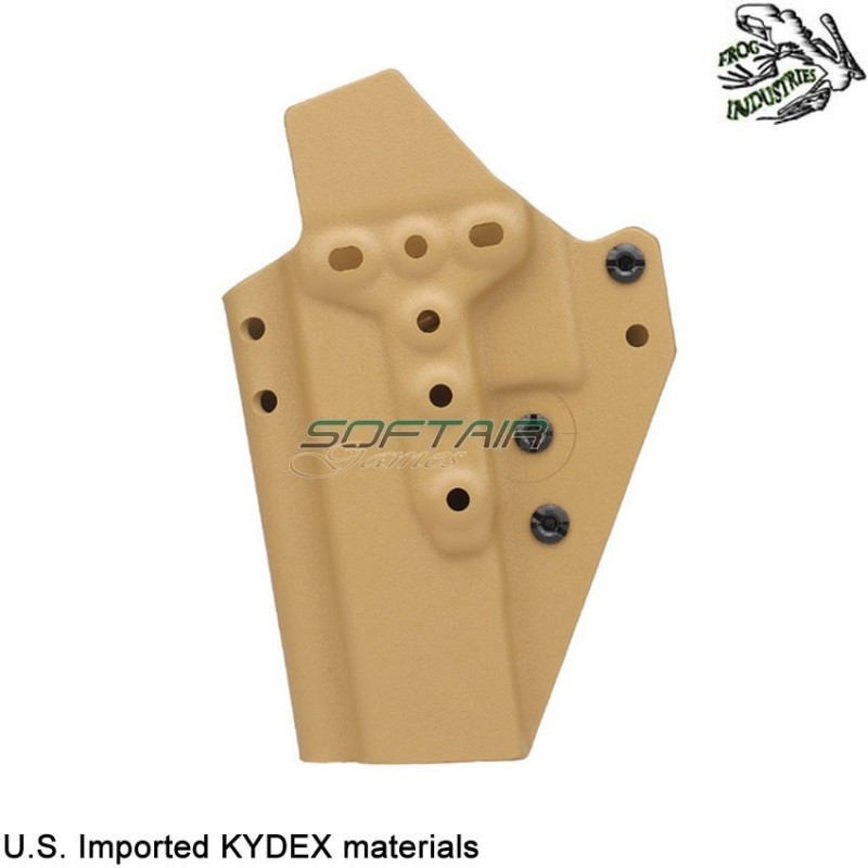 Fondina quick pull TAN U.S. KYDEX per glock 34 frog industries® (fi-wo-gb10t)