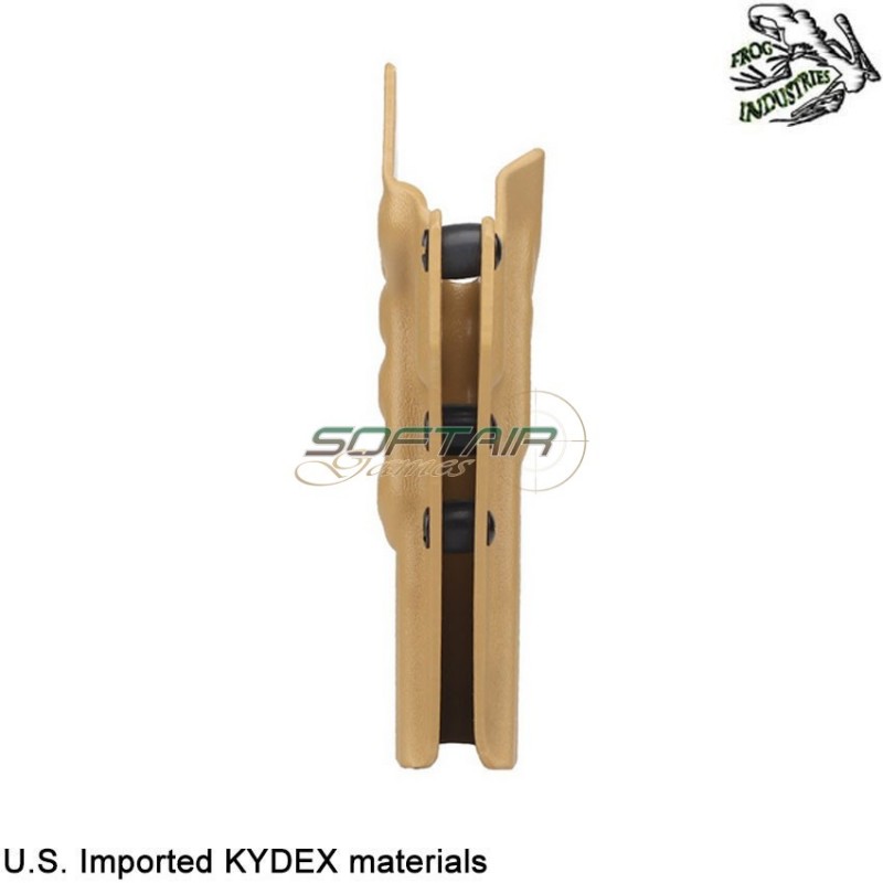 Fondina quick pull TAN U.S. KYDEX per glock 34 frog industries® (fi-wo-gb10t)