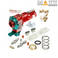 LIMITED RED EDITION Gruppo Hop Up Me Pro In Alluminio Cnc Per M4/m16 Aeg Maxx Model (mx-hop005prx)