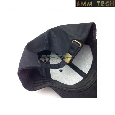 Baseball cap FORWARD style BLACK 6MM TECH (6mmt-34-bk)