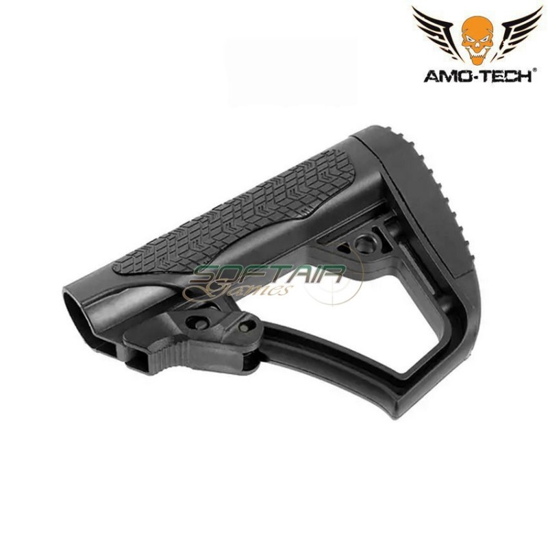 Stock DD Style black for m4/m16 amo-tech® (amt-030107-bk/hm0374b)