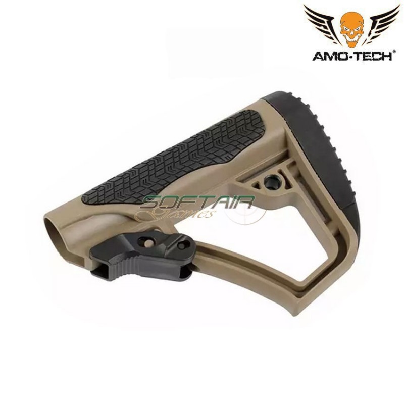 Stock DD Style DARK EARTH for m4/m16 amo-tech® (amt-hm0374s-de)