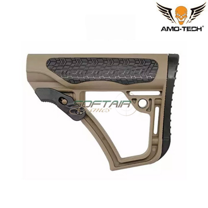 Stock DD Style DARK EARTH for m4/m16 amo-tech® (amt-hm0374s-de)