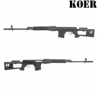 Spring rifle sniper SVD dragunov BLACK koer (kr-fb3345)
