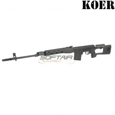 Fucile a molla sniper SVD dragunov NERO koer (kr-fb3345)