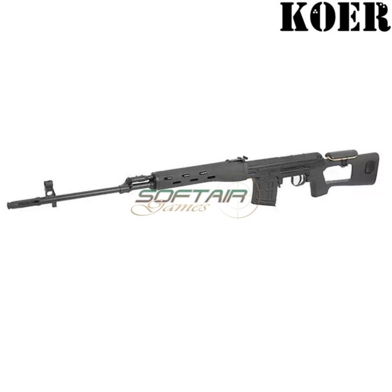 Spring rifle sniper SVD dragunov BLACK koer (kr-fb3345)