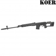 Fucile a molla sniper SVD dragunov NERO koer (kr-fb3345)