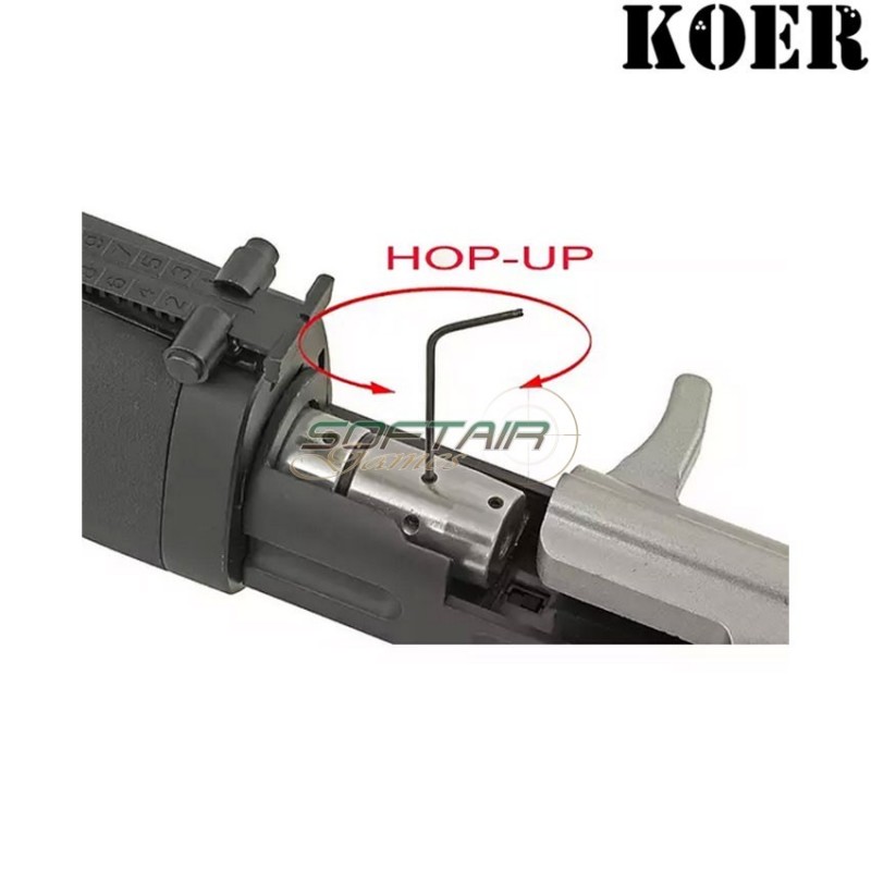 Fucile a molla sniper SVD dragunov NERO koer (kr-fb3345)