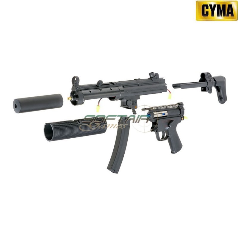 Electric rifle MP5 SD6 BLUE Edition BLACK cyma (cm-fb2951)