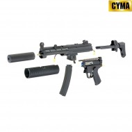 Electric rifle MP5 SD6 BLUE Edition BLACK cyma (cm-fb2951)