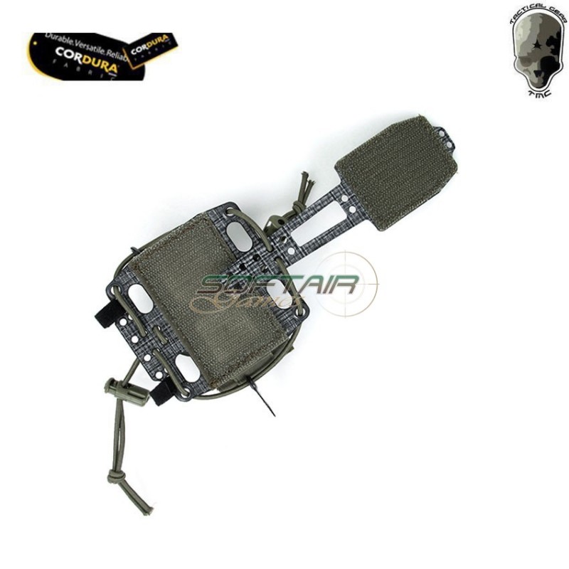 Battery frame pouch G. type RANGER GREEN for velcro helmets tmc (tmc3505-rg)