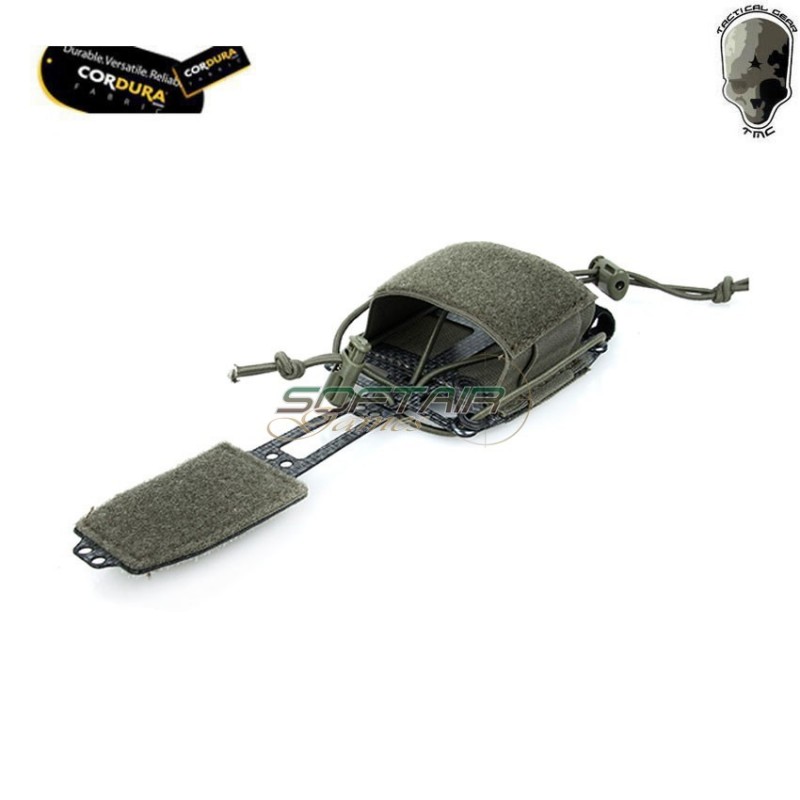 Battery frame pouch G. type RANGER GREEN for velcro helmets tmc (tmc3505-rg)
